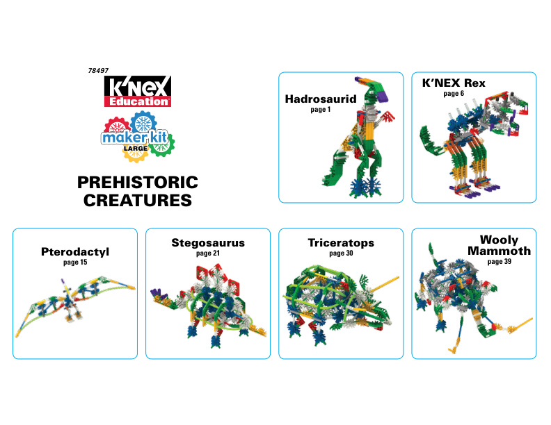 Education Maker Kit Large Alt Prehistoric Creatures 78497 | Knex.Parts