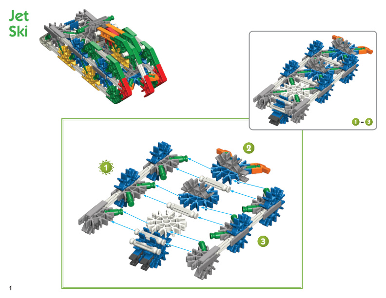 800 Value Tub Web Jet Ski 12476 | Knex.Parts