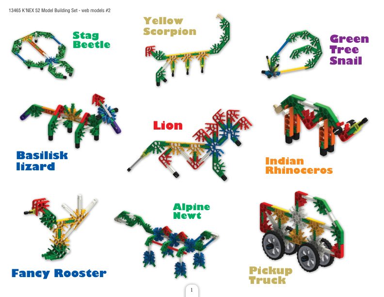 52 Model Building Set Alt 2 13465 | Knex.Parts