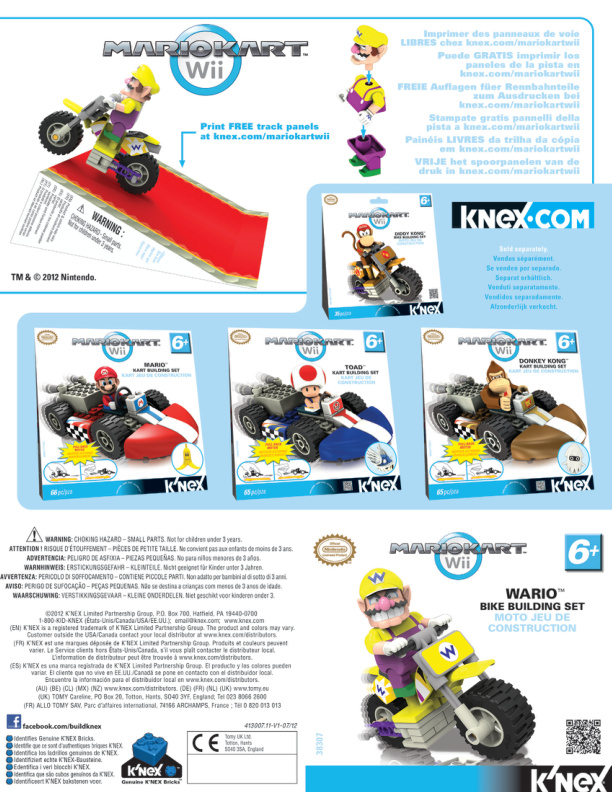 Wario Bike Building 38307 | Knex.Parts