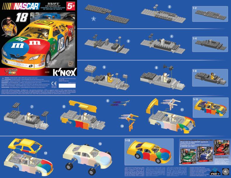 NASCAR 18 MandMs Car 36049 | Knex.Parts