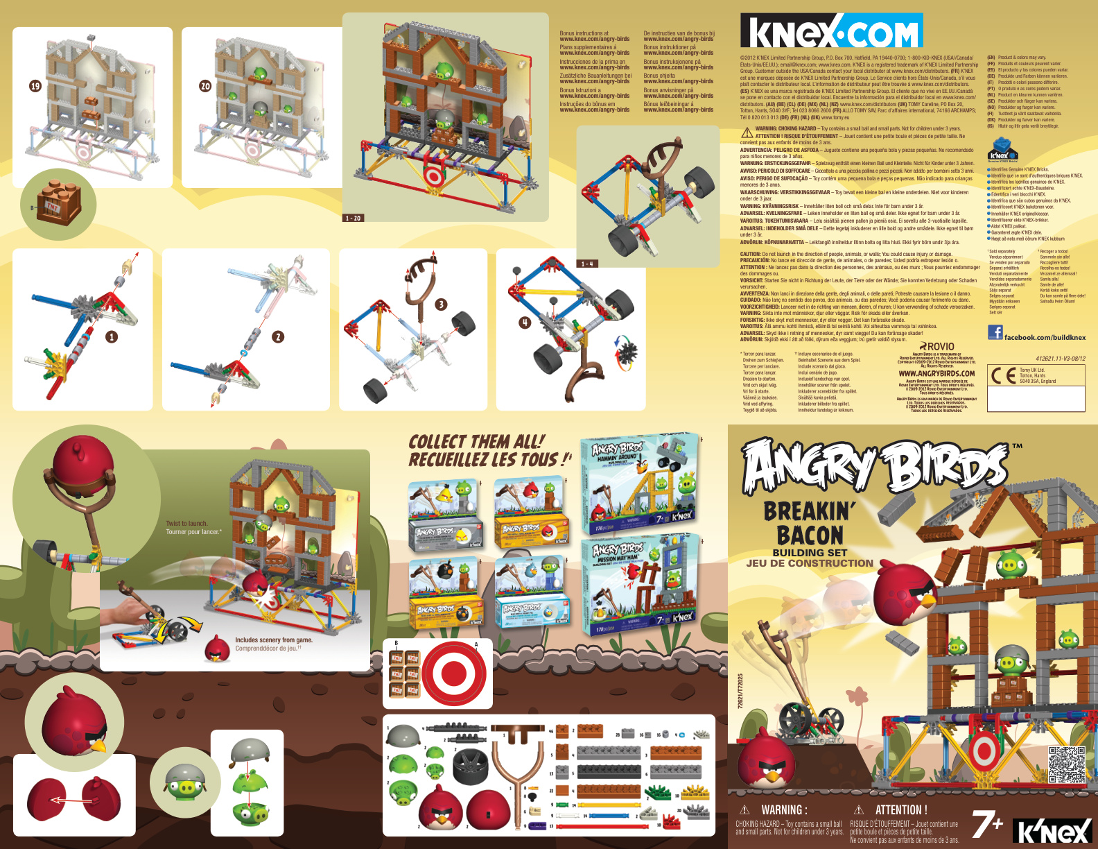 Angry Birds Breakin Bacon 72621 | Knex.Parts