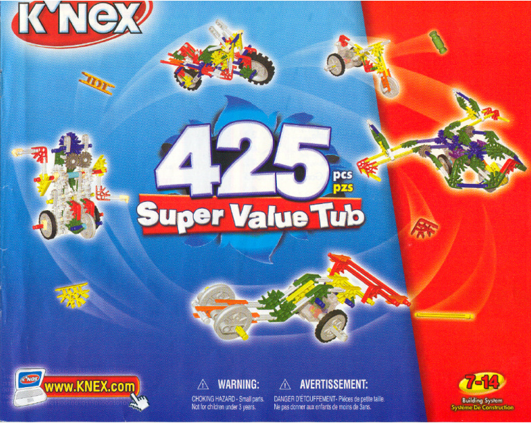 425 Piece Super Value Tub 34119 | Knex.Parts