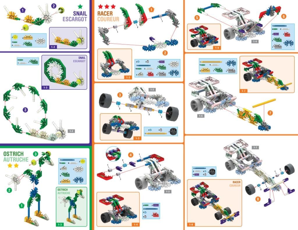 knknページ K'NEX Dynamic Dinos 6-in-1 Building Set | BasicFun!